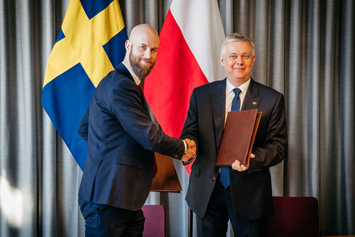 Carl-Oskar Bohlin and omasz Siemoniak.