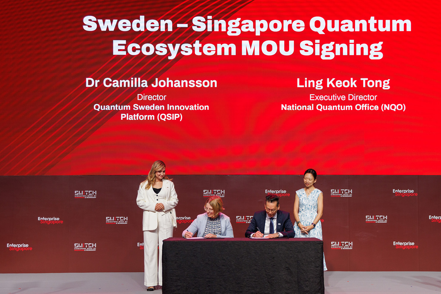 MoU on quantum technology signed.