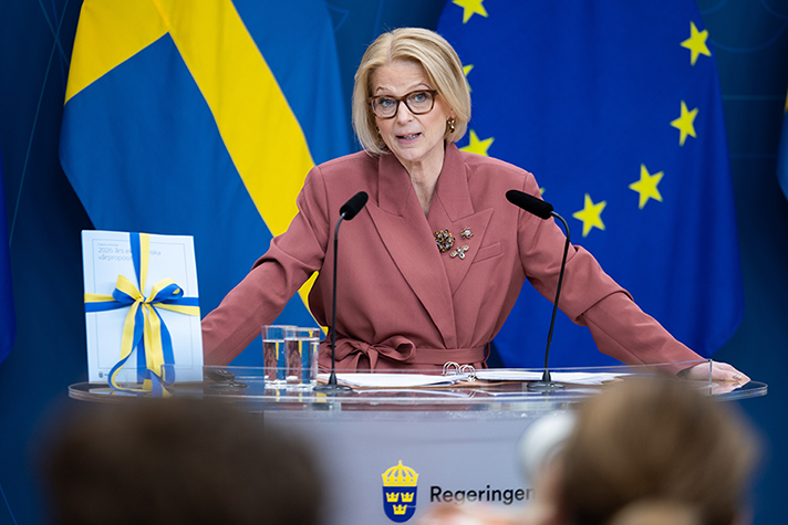 Minister for Finance Elisabeth Svantesson.