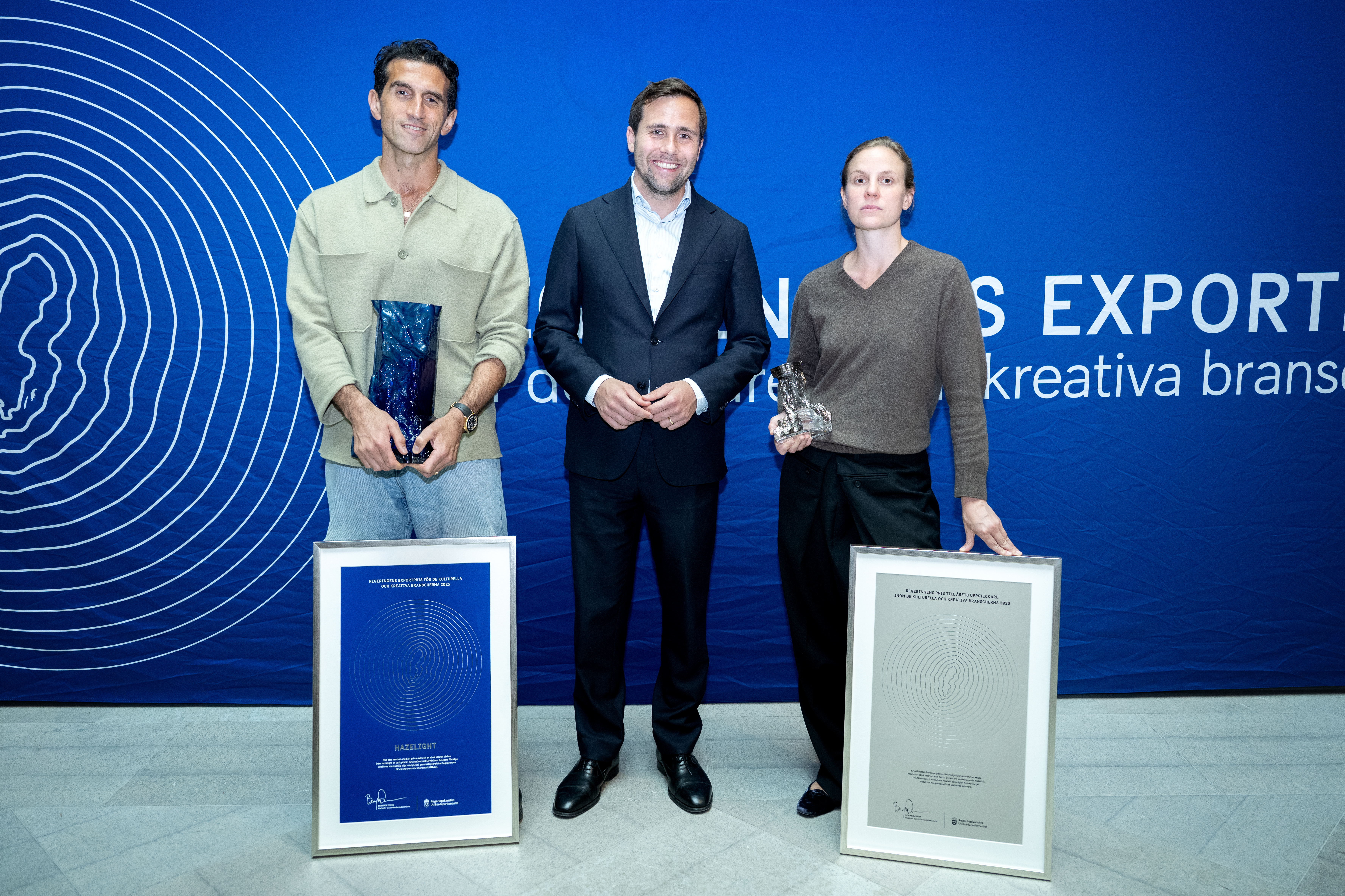 Benjamin Dousa, Josef Fares and Ellen Hodakova Larsson.