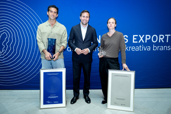 Benjamin Dousa, Josef Fares and Ellen Hodakova Larsson.